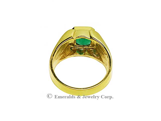 Colombian emerald men jewelry