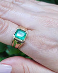 Men’s real emerald rings