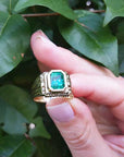 Real emerald ring made in USA