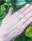 Real emerald ring made in USA