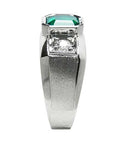 Solitaire men’s emerald ring