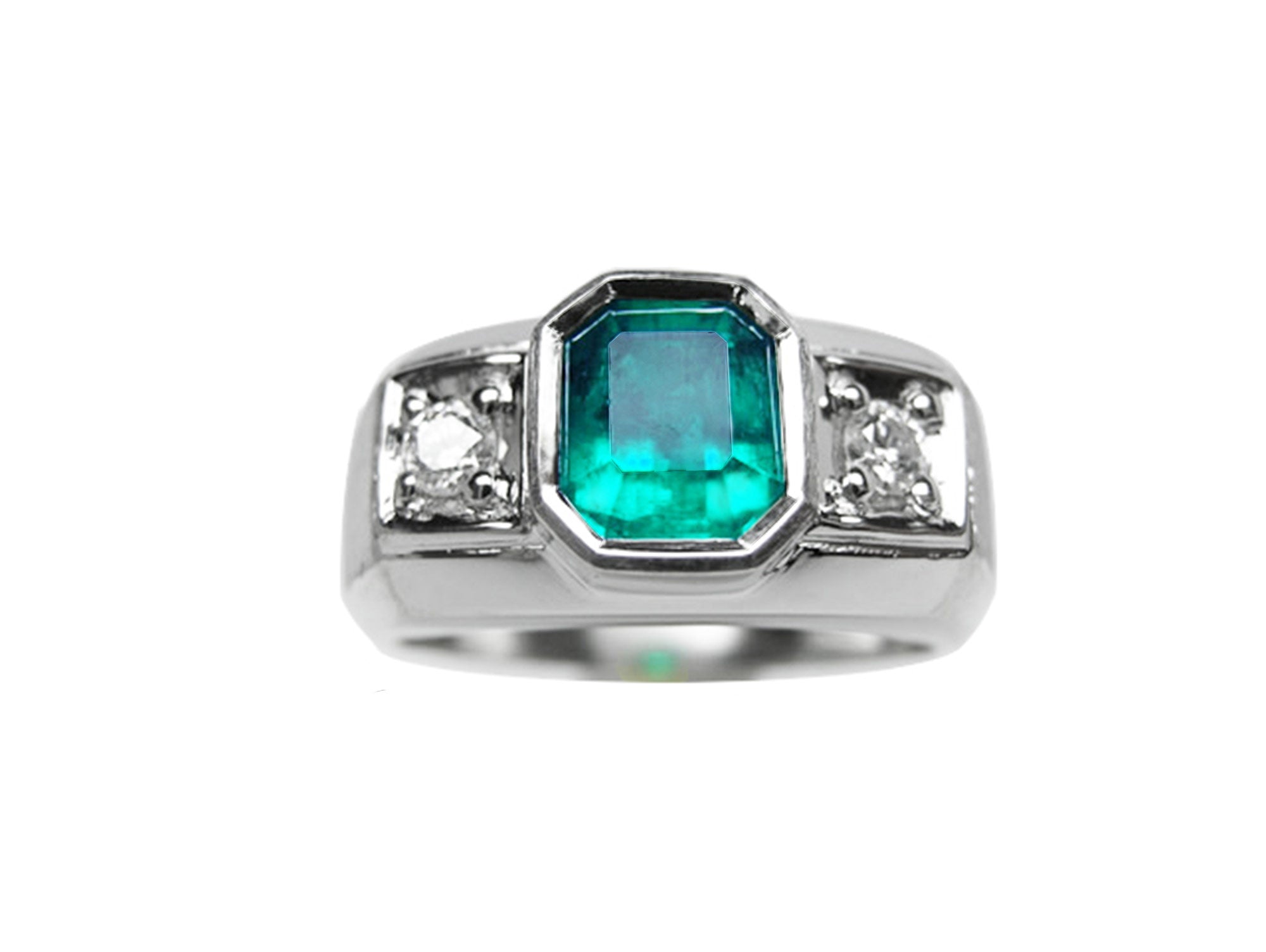Men’s emerald rings for sale in USA