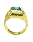 Natural Beryl and gold ring