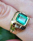 Emerald ring made in USA