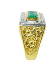Genuine Colombian emerald rings