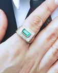 Men's Emerald Rings for sale