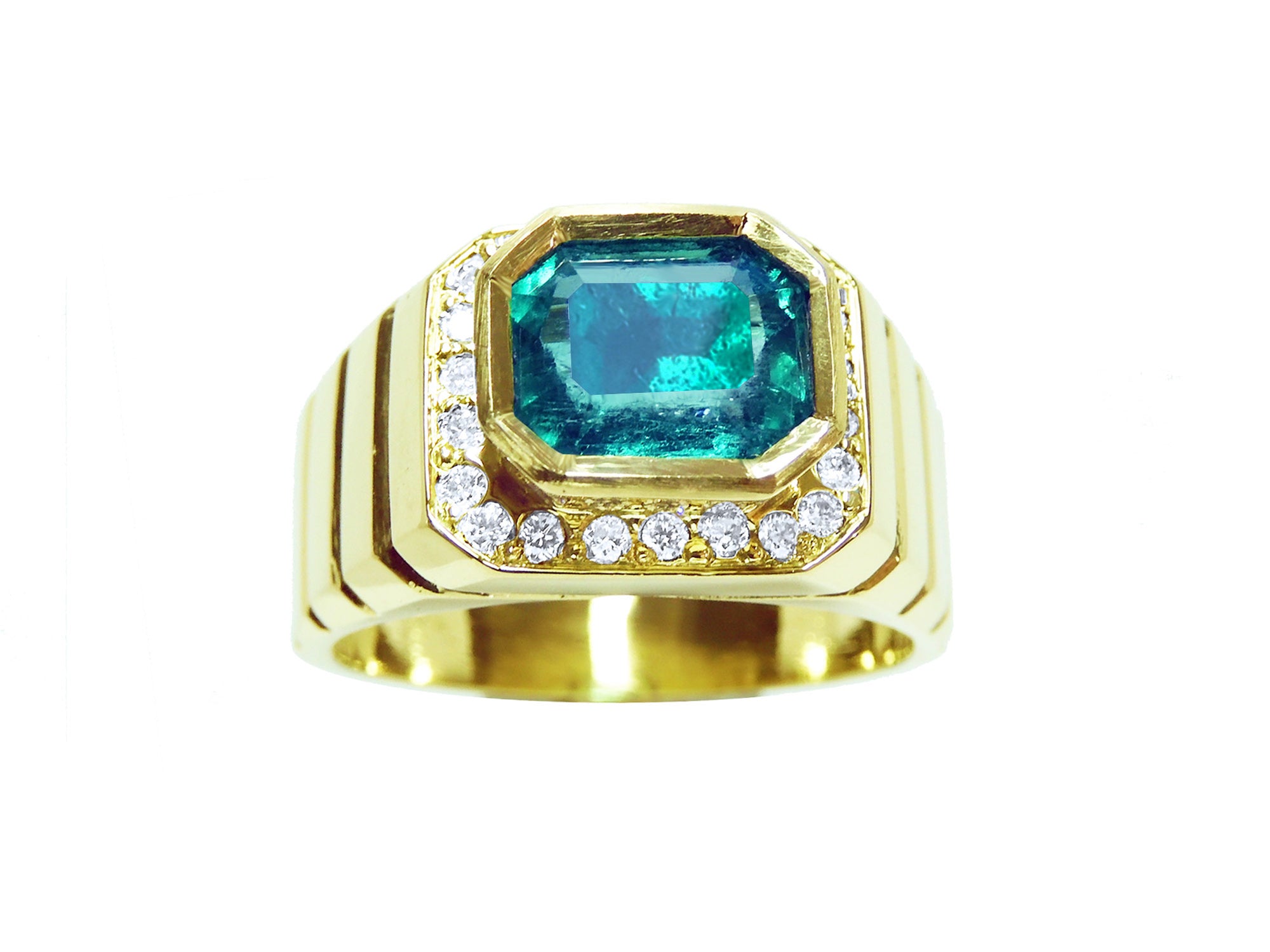 Men’s emerald rings for sale in USA