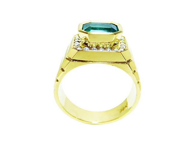 Real emerald jewelry for Men