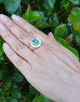 Men's Horseshoe Emerald Rings