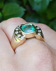 Gold fine emerald Jewelry for Men