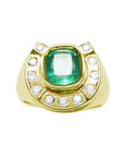 Men rings emerald size 