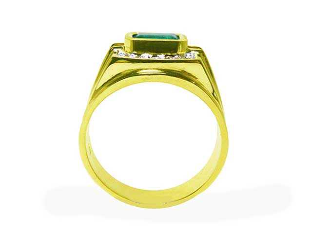 Emerald ring made in USA