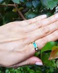 Emerald-cut men’s emerald ring