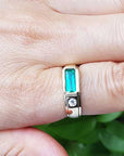Real emerald ring for men