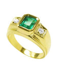 Real Colombian emerald ring