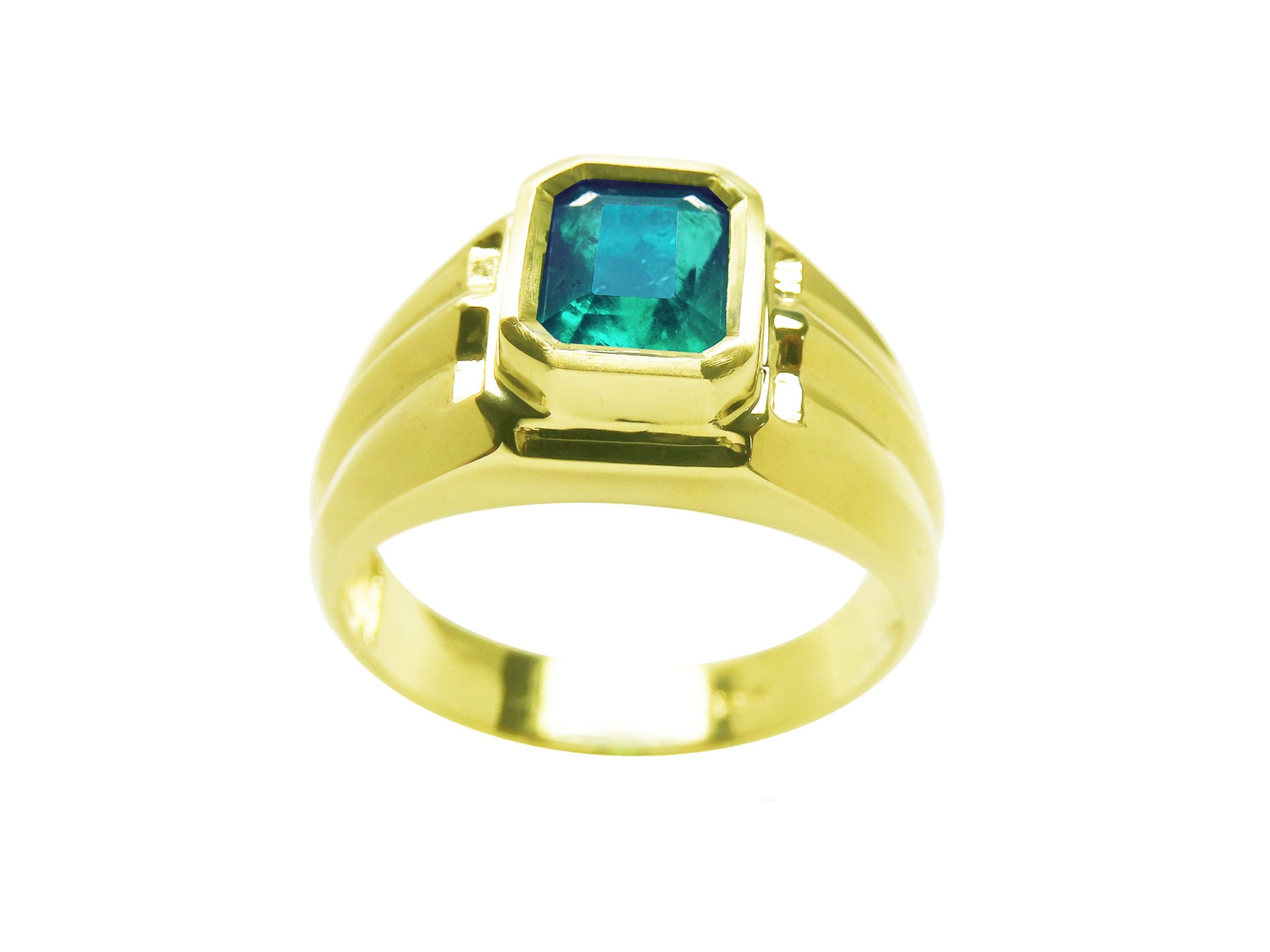 Colombian solitaire emerald rings in USA