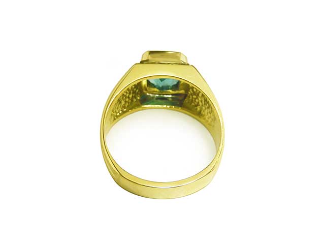 Genuine Colombian emerald ring