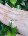 Emerald 18K Yellow Gold ring