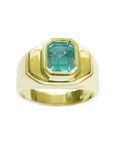 Men's emerald ring