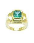 Muzo emerald ring for men