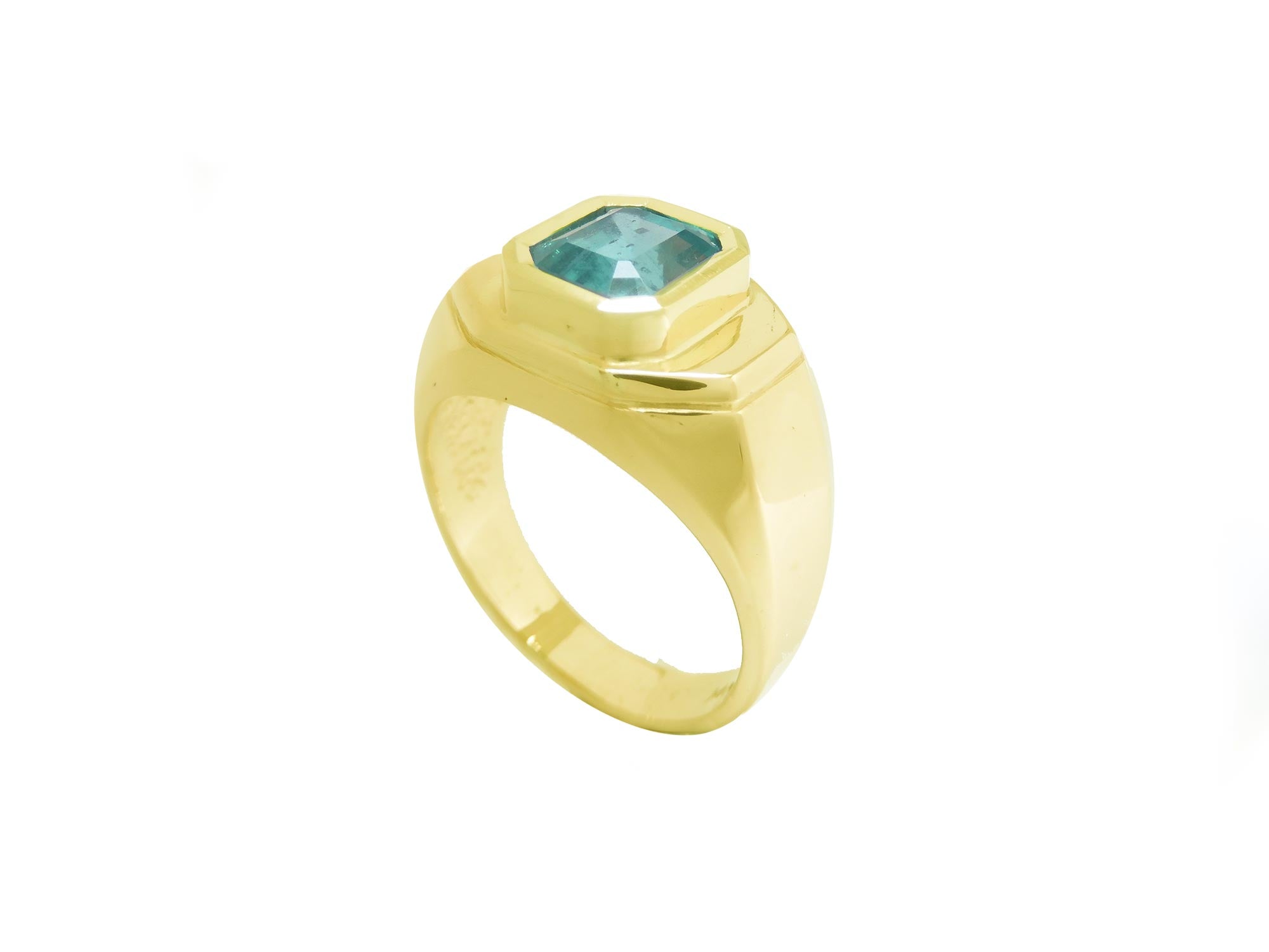 14k emerald ring for men