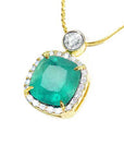 May birthstone emerald necklace