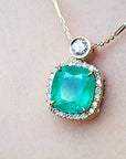 Genuine emerald necklace wholesale