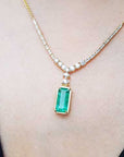 Real emerald necklace for sale