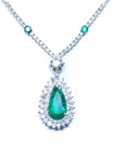 Emerald necklace made in USA