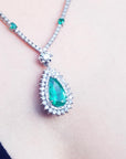 Bridal May birthstone necklace