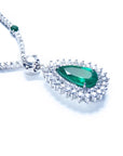 Genuine emerald necklace for sale