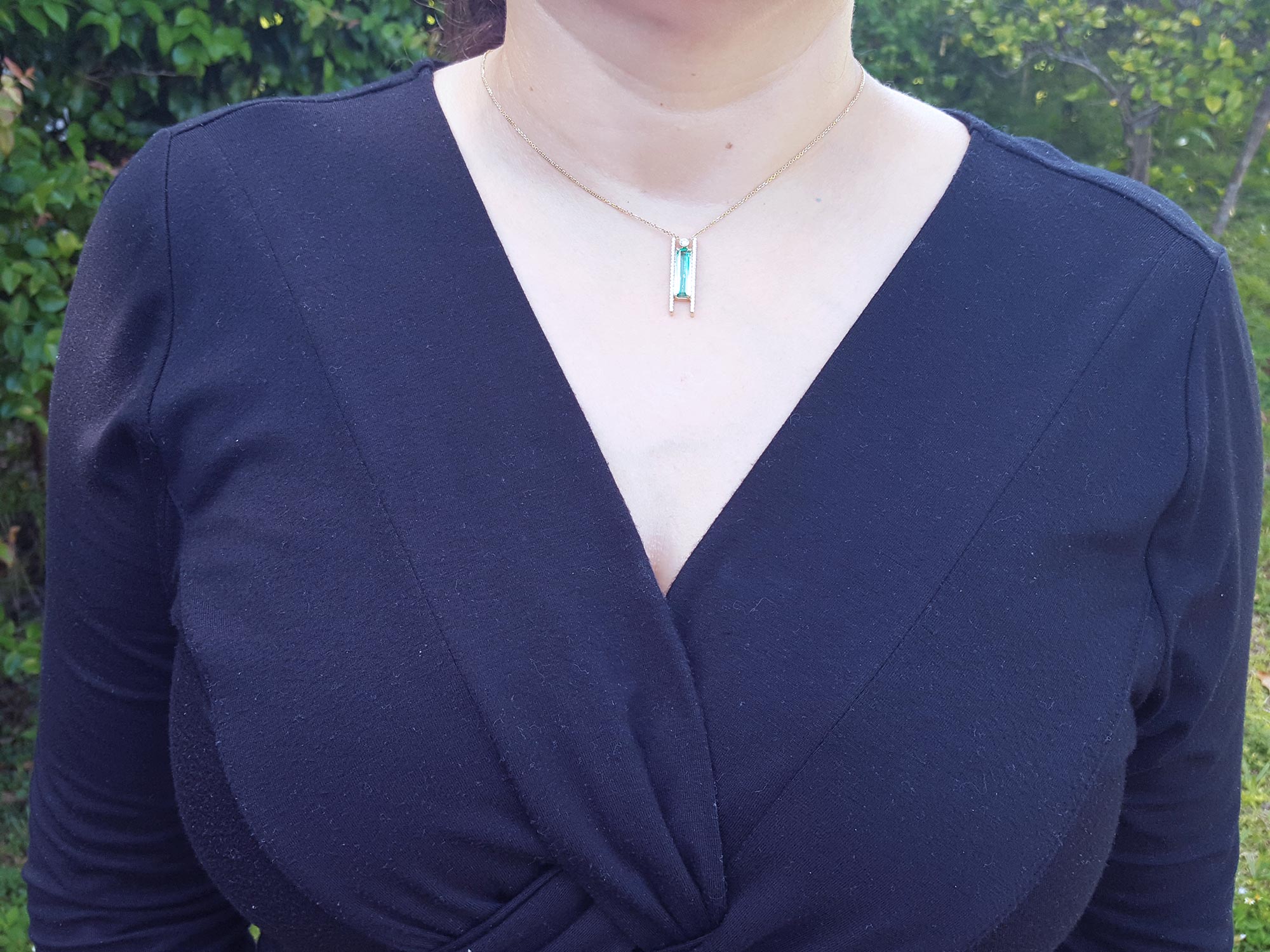 Real emerald jewelry