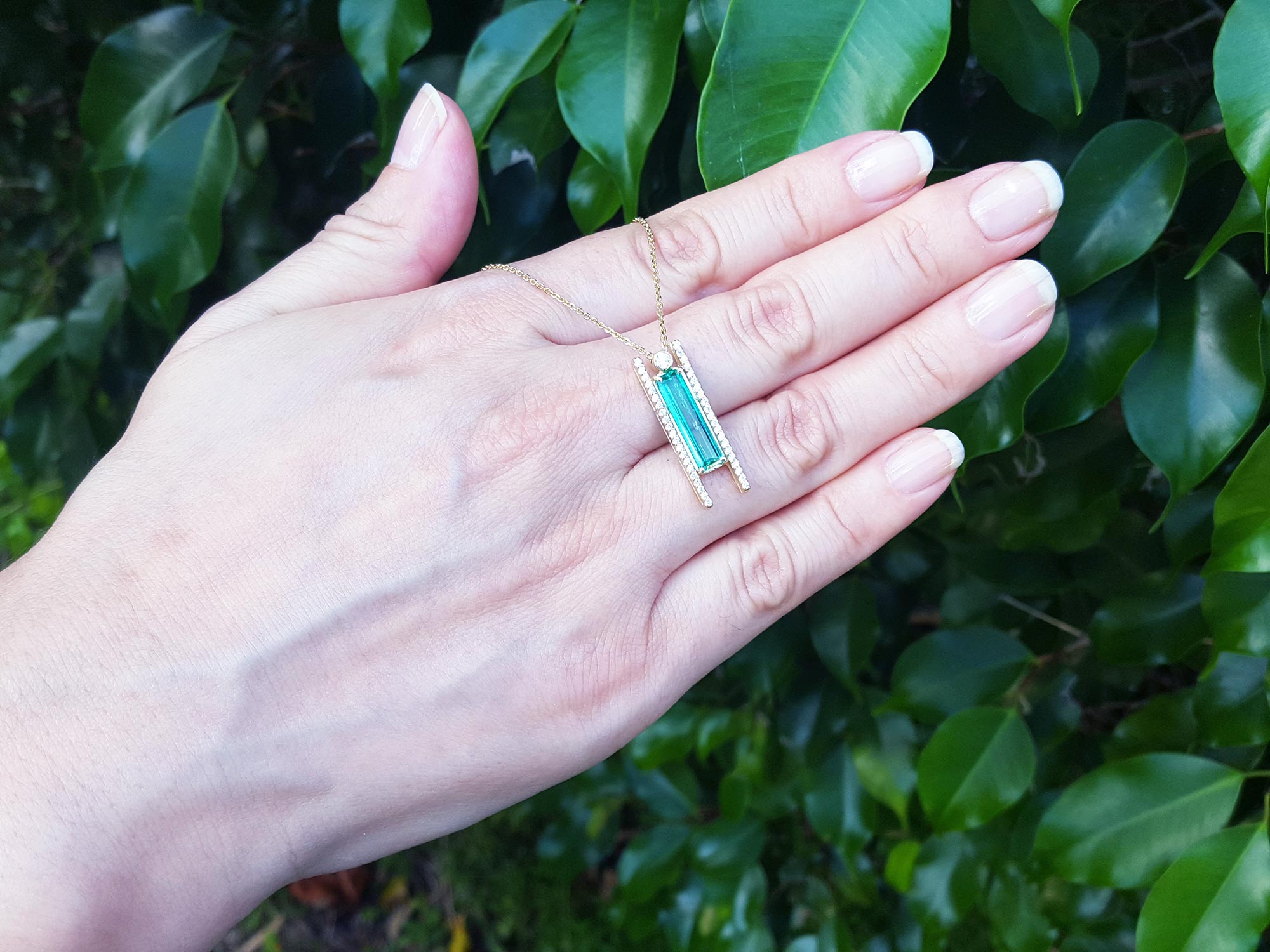 Hand made Emerald necklace