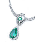 May birthstone necklace 1.67 ct. Colombian emerald