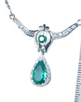 May birthstone necklace 1.67 ct. Colombian emerald