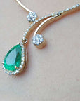 Affordable emerald necklace