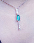 Bridal May birthstone necklace