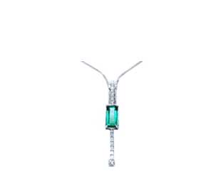 green fire emerald necklace