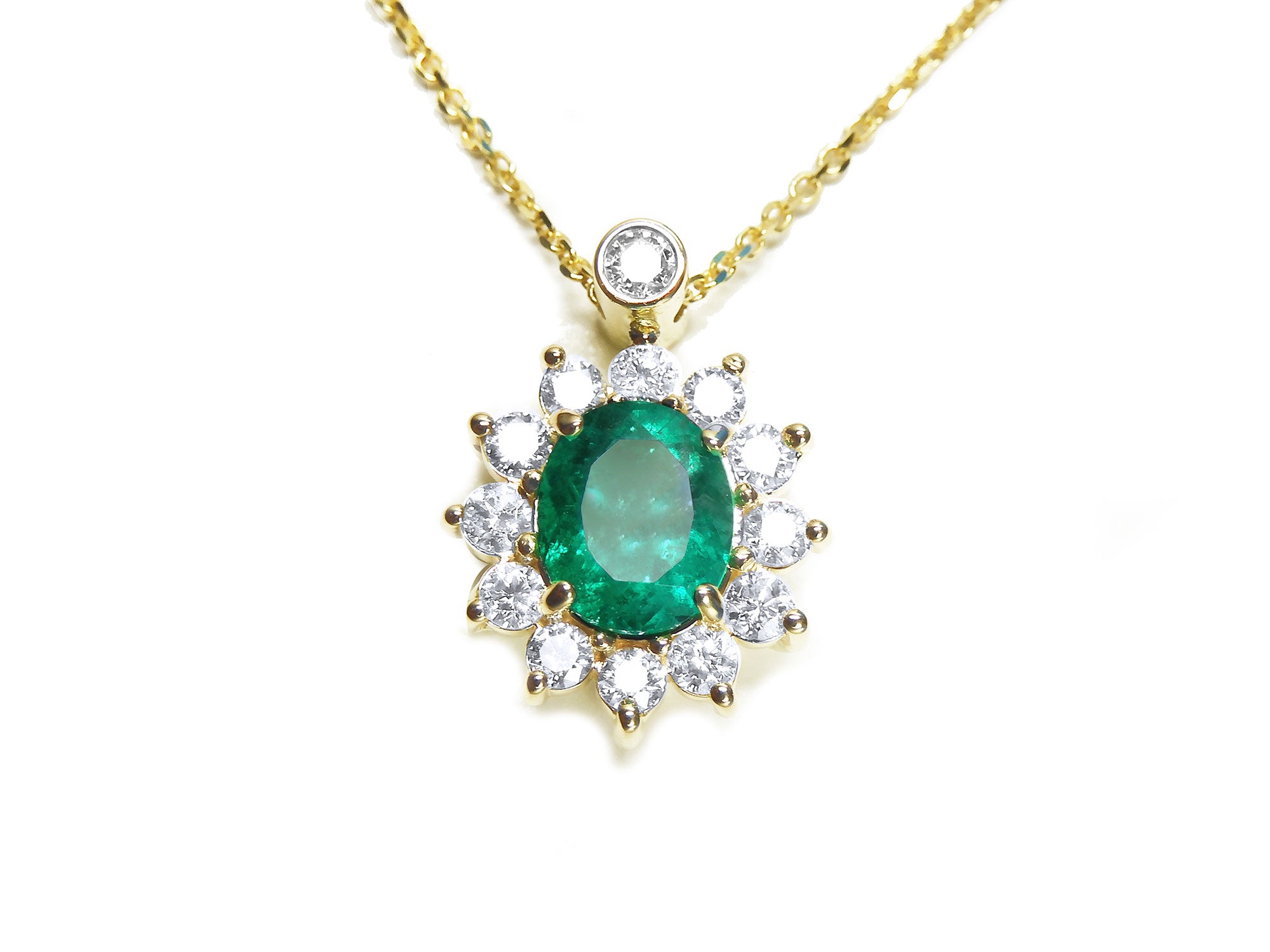 Women's Emerald necklaces