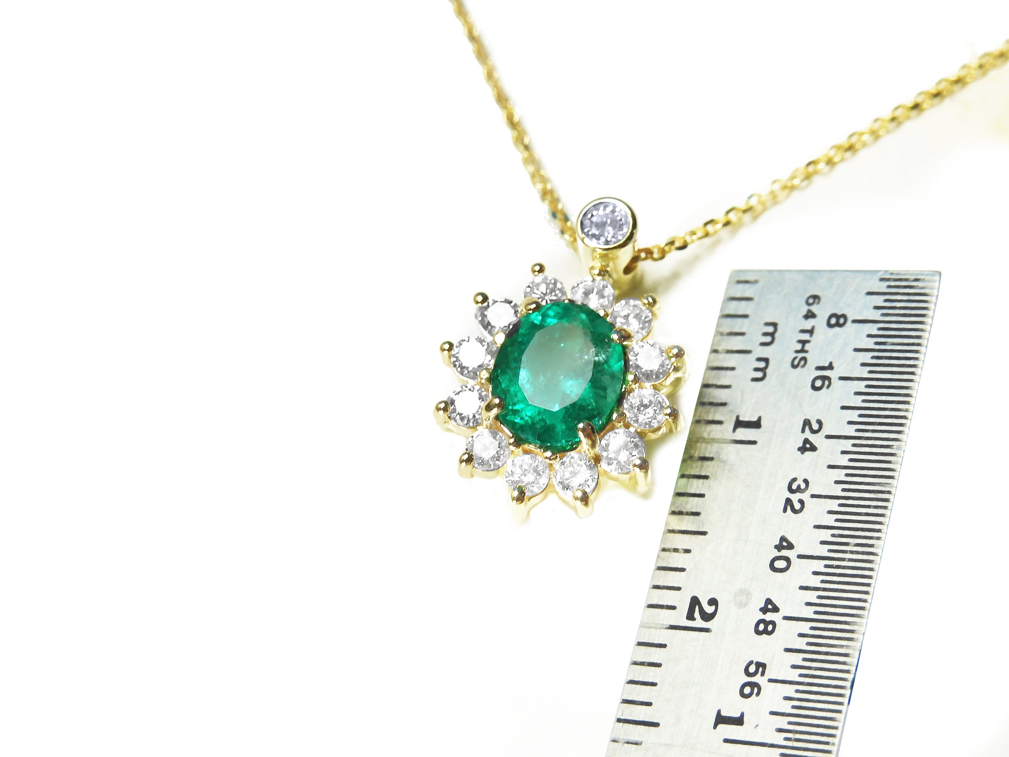 Emerald and diamond necklaces