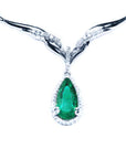 Real Colombian emerald necklace