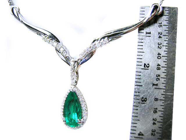 Green gemstone necklace for sale