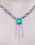 Emerald Hugs and kisses necklace