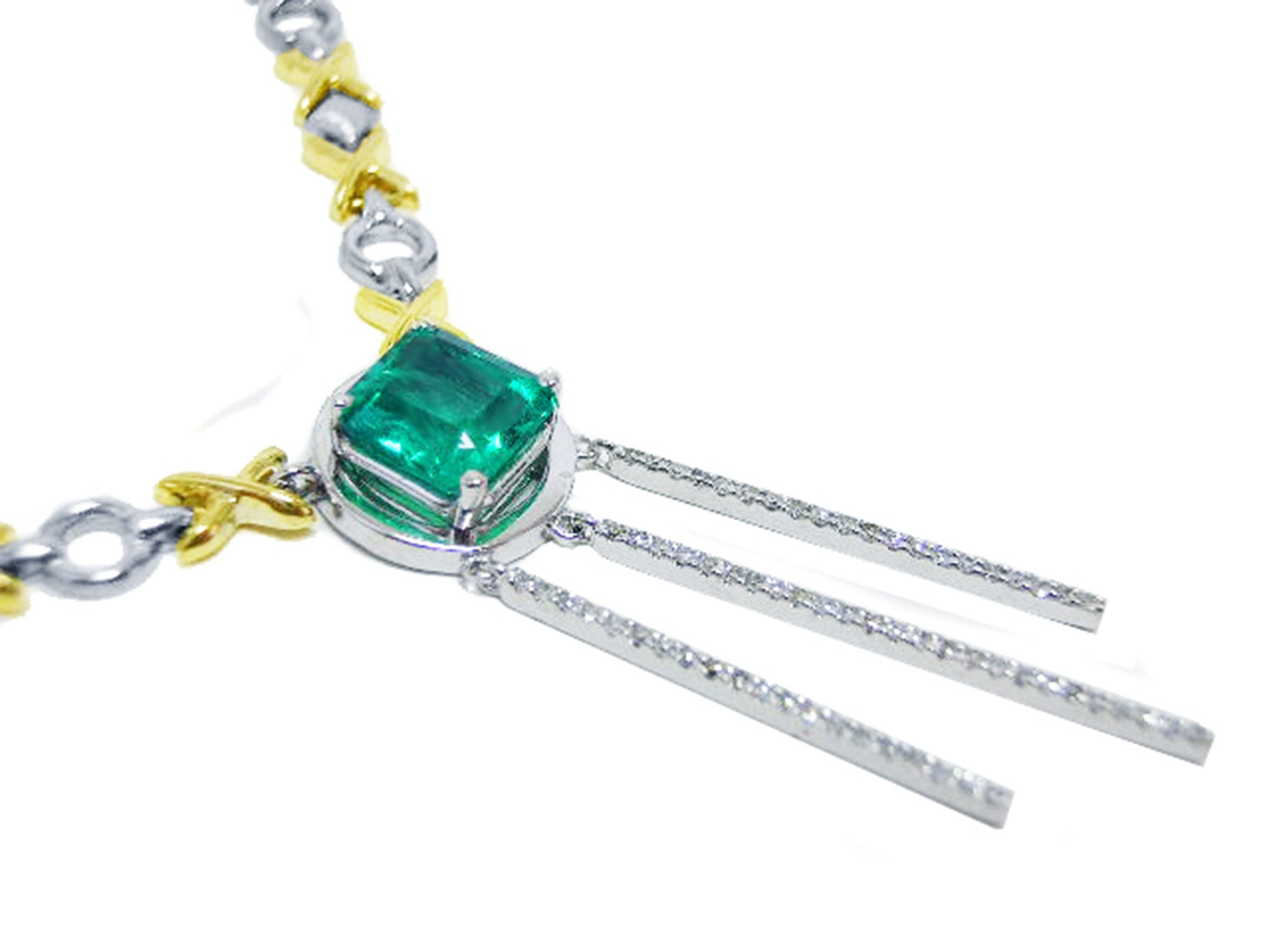 Emerald necklace for sale