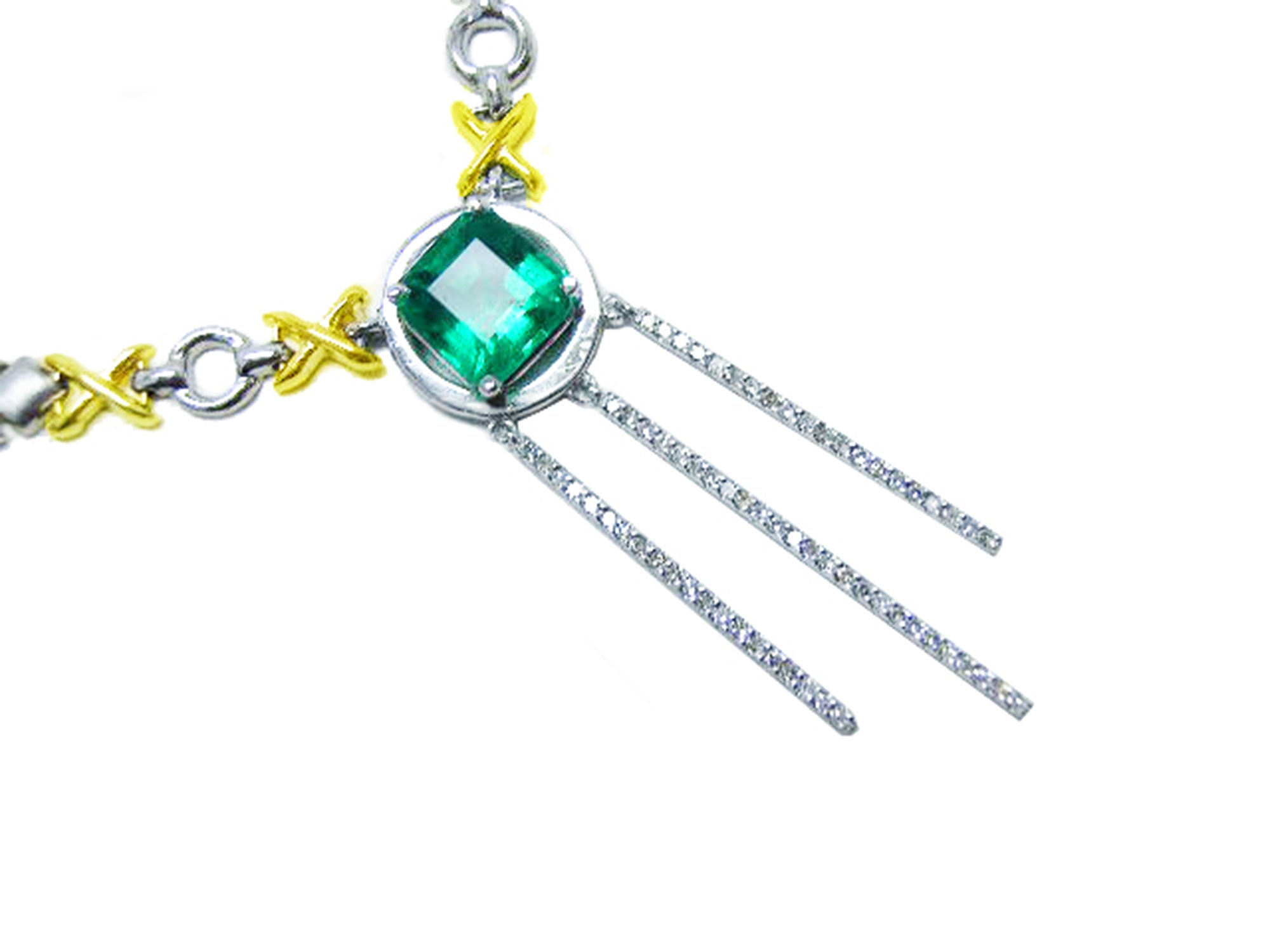 Emerald necklace for women