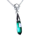 Muzo emerald briolette necklace