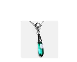 Briolette emerald necklace