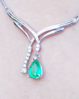 Real emerald necklace