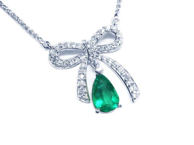 Colombian emerald necklace