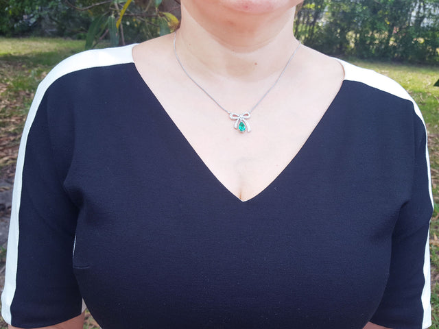 Real emerald necklace for sale